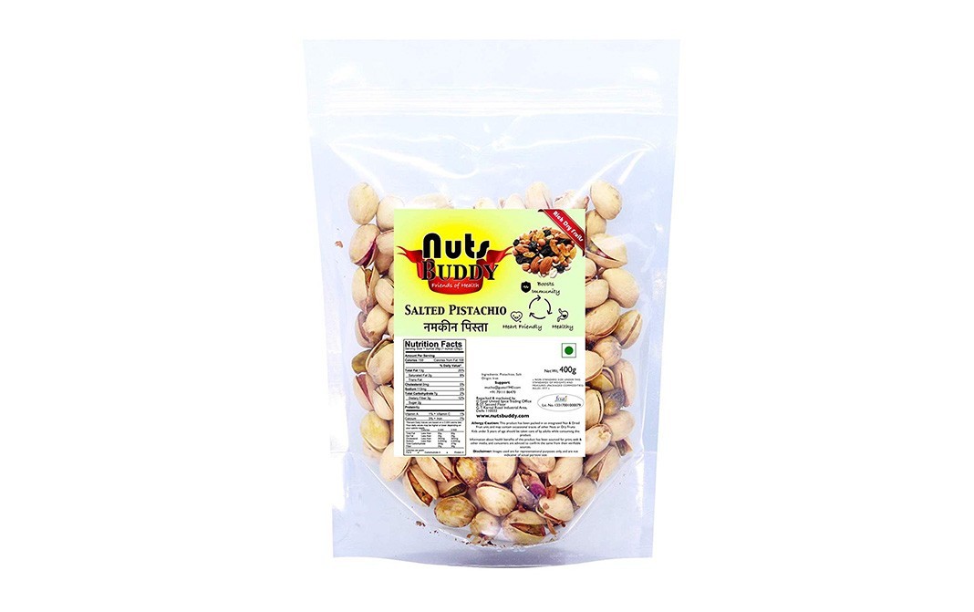 Nuts Buddy Salted Pistachio    Pack  400 grams
